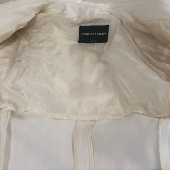 Giorgio Armani vintage white pant suit Sz 4 eu 36 - Picture 12 of 16